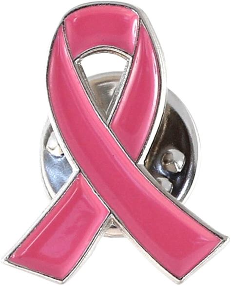 official pink ribbon breast cancer awareness lapel pin 1 pin amazon
