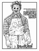 Leatherface Chainsaw Massacre Drawittoo sketch template