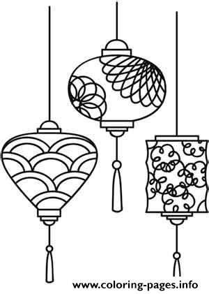 chinese lanterns coloring pages  getdrawings