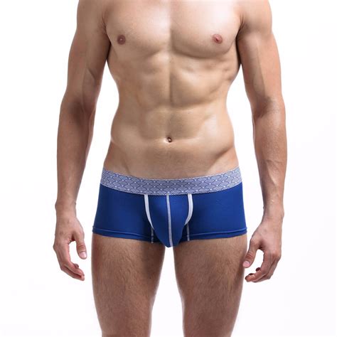 brand seobean mens boxer shorts underwear sexy men breathable soft