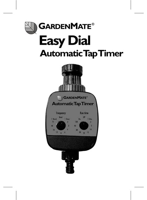 gardenmate easy dial operating instructions   manualslib