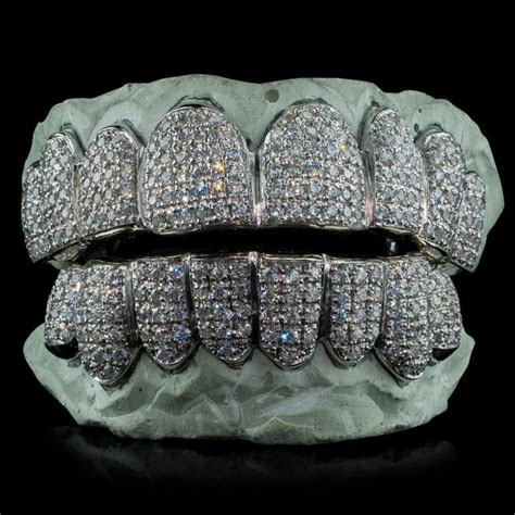 real diamonds  diamond teeth grillz weight custom