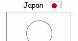 Japan Flag Coloring sketch template