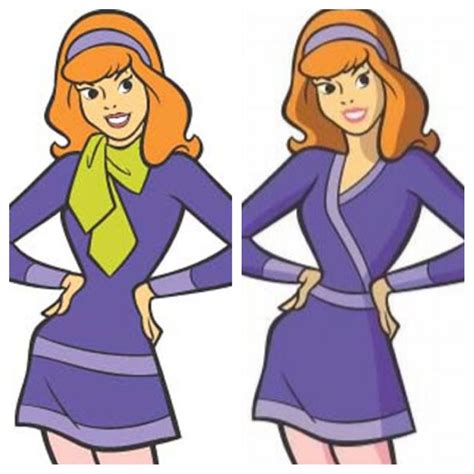 what daphne looked like in the old scooby doo shows and what she looks