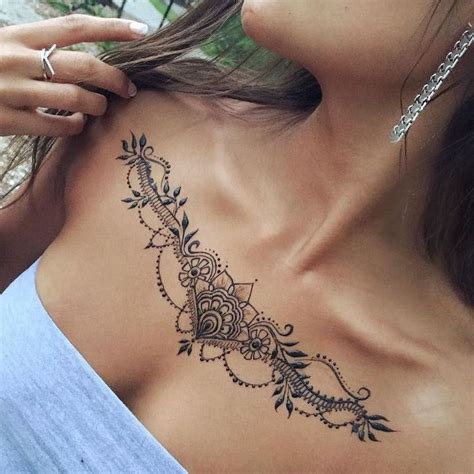 300 Beautiful Chest Tattoos For Women 2021 Girly Designs And Piece