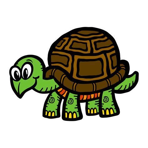 cute cartoon turtle illustration  vector art  vecteezy