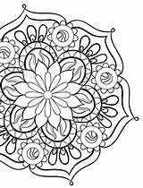Mandala Mandela Adults Gorgeous Coloriage Zentangle Source Craftsy sketch template