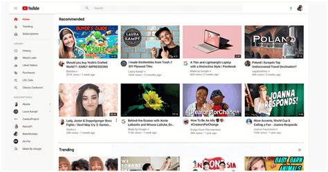youtube launches  redesign   desktop homepage