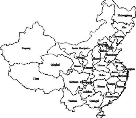Map Of Chinese Provinces Download Scientific Diagram