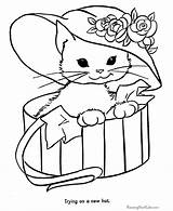 Coloring Pages Cat Printable Cats Print Color Kitten Kids Colouring Sheets Animal Christmas Kitty Printables Cartoon Printing Help Cute sketch template