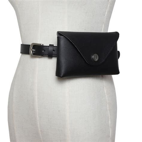 hot fashion women waist bag pu leather belt bag pack  women female