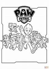 Coloring Paw Patrol Printable Characters Pdf Print sketch template