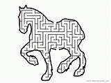 Maze Coloring Pages Clipart Mazes Horse Printable Library Getdrawings Getcolorings Popular sketch template