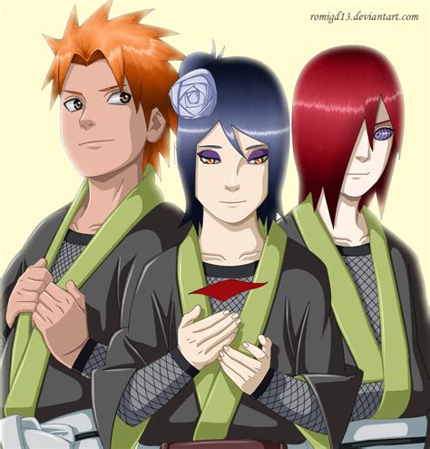 gambar kata keren naruto anime kisah trio amegakure yahiko nagato konan