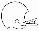 Football Coloring Pages Helmet sketch template