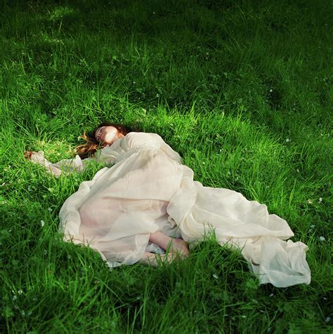 woman lying   grass  lisa kimmell