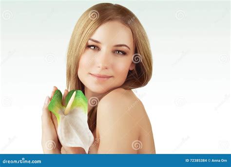 gentle woman  spa stock photo image  beauty health