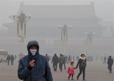 smog pollution chokes beijing china air  washington post