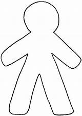 Outline Gingerbread Clipart Man sketch template