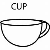 Cup Coloring Activity Pages Surfnetkids Cvc Early Designlooter sketch template