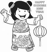 Chinese Coloring Year Pages Printable Little Happy Years Color Print Kids Girl Myers Michael Worksheets Printables Hannah Online Prints Getcolorings sketch template