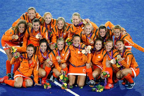 The Field Hockey Dutch Girls With Their 2012 Olympic Gold