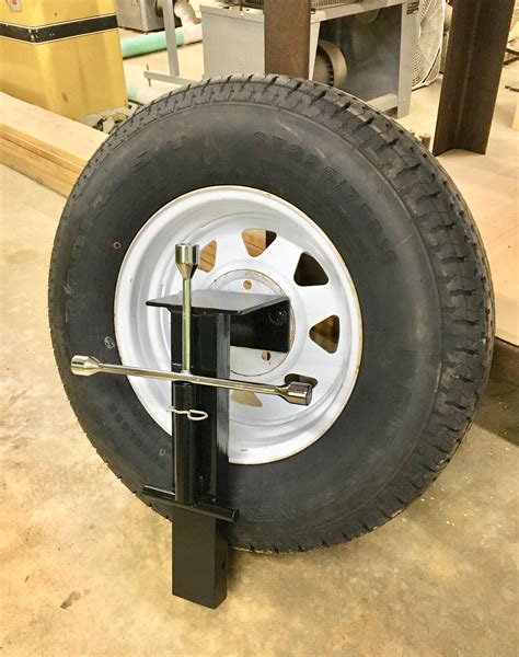 spare tire holder fits  trailer stake pocket trailer tires welding