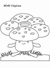 Vileplume Pokemon Coloring Pages sketch template