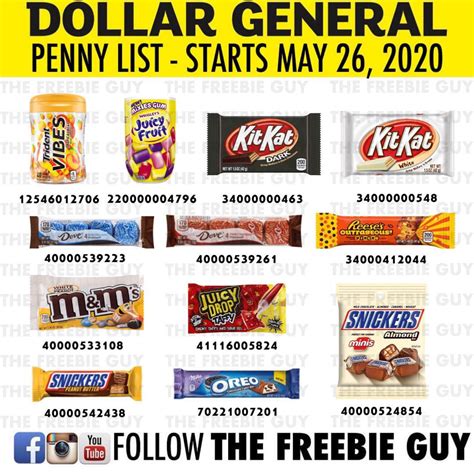 dollar general penny list     freebie guy