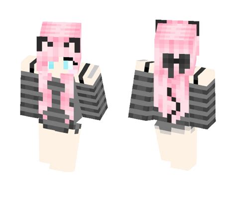 Download Pink Cat Girl Minecraft Skin For Free