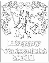 Pages Coloring Baisakhi Vaisakhi Festival Dussehra Related Posts sketch template