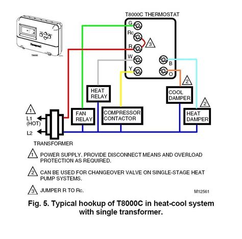 honeywell  thermostat wiring diagram