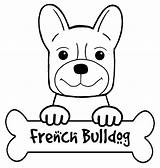 Coloring Bulldog French Pages Popular sketch template