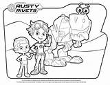 Rusty Rivets Colouring Getcolorings Colouri sketch template
