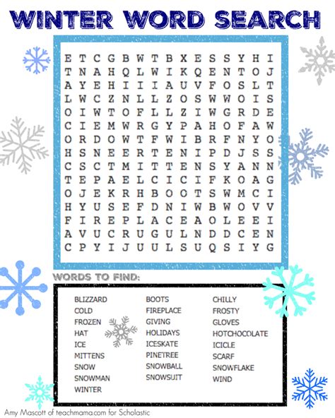 print   holiday word search  kids