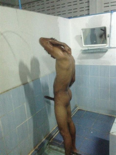 thai soldier caught with big boner in the showers my own private locker room