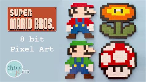 bit super mario brothers pixel art tutorial youtube
