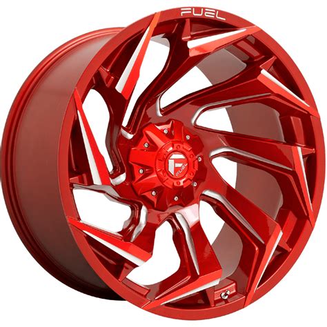 Fuel Offroad Reaction Candy Red Milled Wheel Range The Tyre Factory