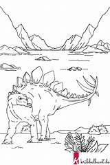 Dinosaurier Ausmalbild Stegosaurus sketch template