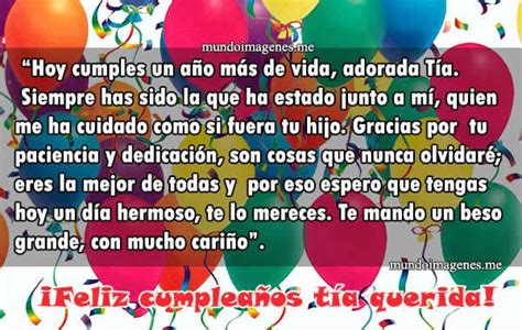 Imagenes De Feliz Cumpleaños Tía Con Frases Y Palabras Bellas Mundo