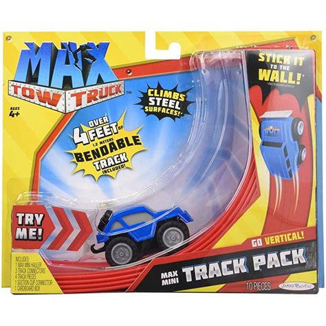 max tow truck   max tow mini haulers tow track blue crawler truck  track pieces