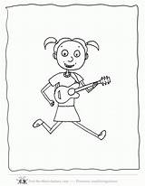 Ukulele Preschool Popular Coloringhome sketch template