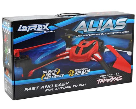 traxxas latrax alias ready  fly micro electric quadcopter drone red tra red drones