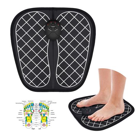 electric ems foot massager feet mat electronic pulse wave pad machine