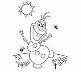 Pages Coloring Olaf Christmas Frozen Getcolorings sketch template