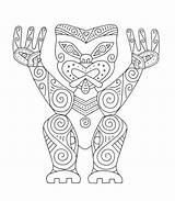 Maori Zealand sketch template