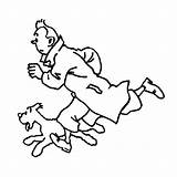 Tintin Dibujo sketch template