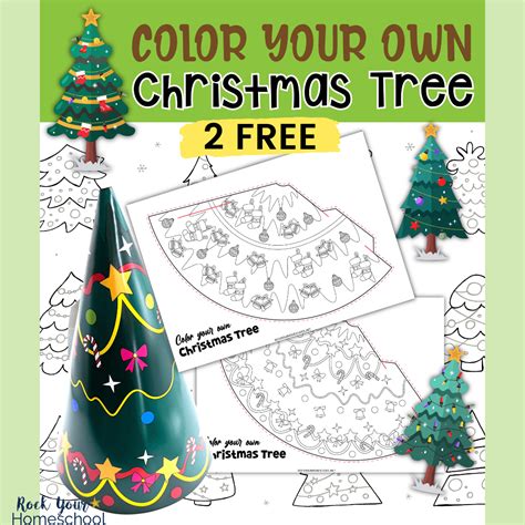 printable  paper christmas tree template diy holiday fun
