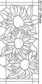 Stained Sunflower Szablony Tournesols Vitrail Coloring Peinture Riscos Sunflowers Stylowi Wzory Zelma Aplikacje Tecido Stencil Swojej Euamobiscuit sketch template