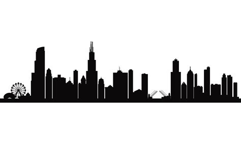 chicago skyline clipart    cliparts  images